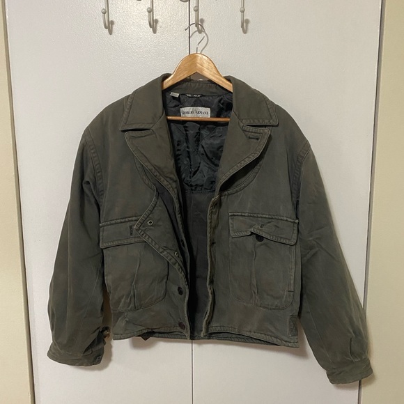 Giorgio Armani Other - Vintage Giorgio Armani Green Bomber Jacket